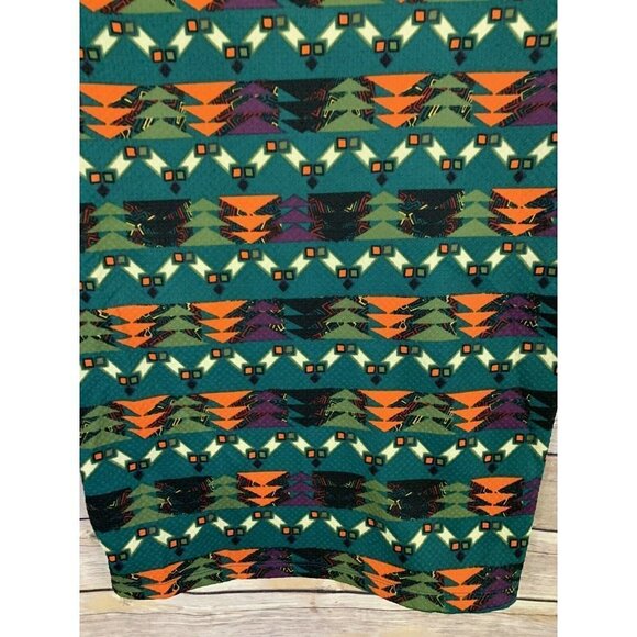 Lularoe Small Cassie Pencil Skirt Stretchy Green - Picture 6 of 10